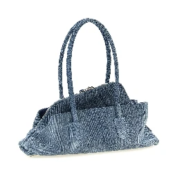 Blue Cotton Shoulder Bag
