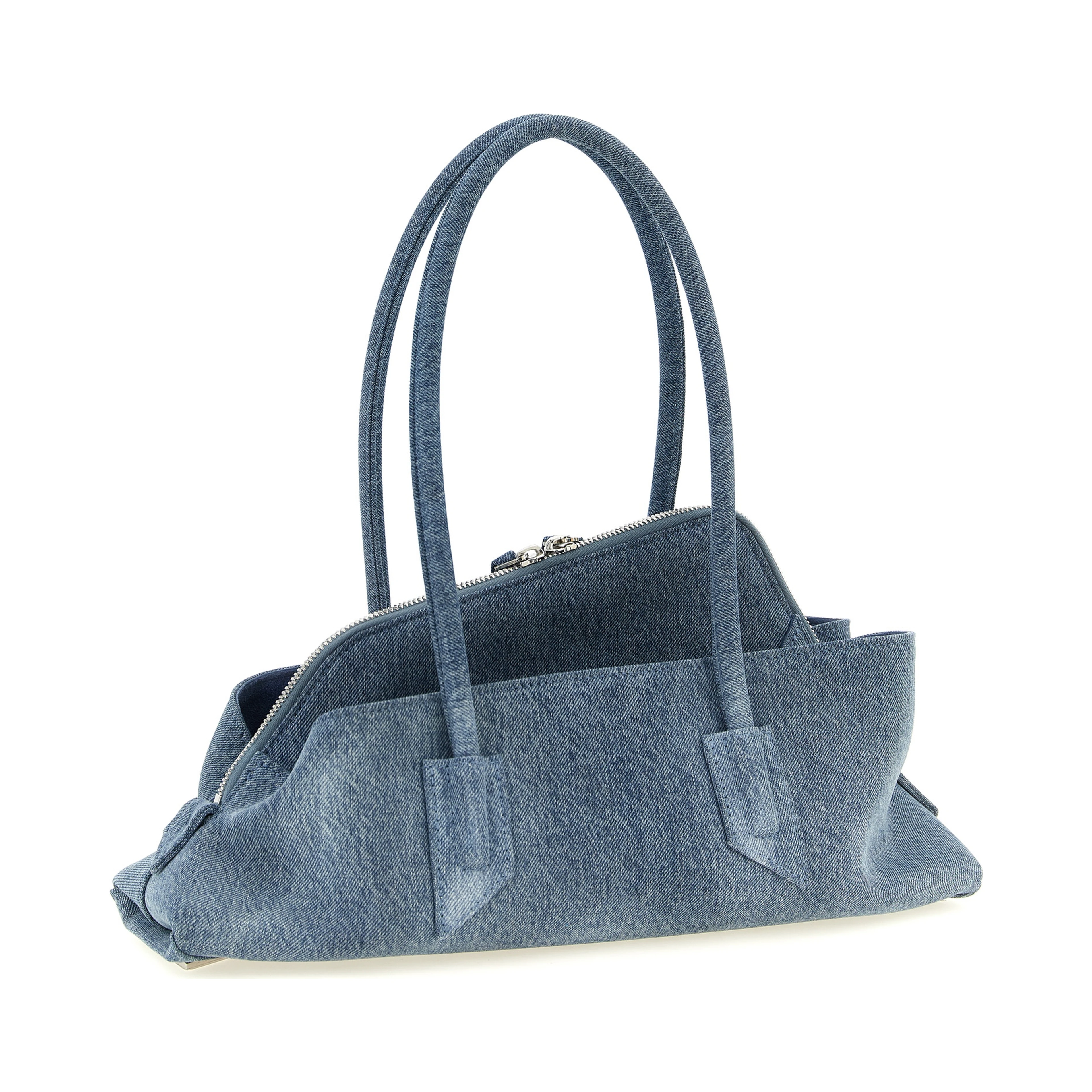 Blue Cotton Shoulder Bag