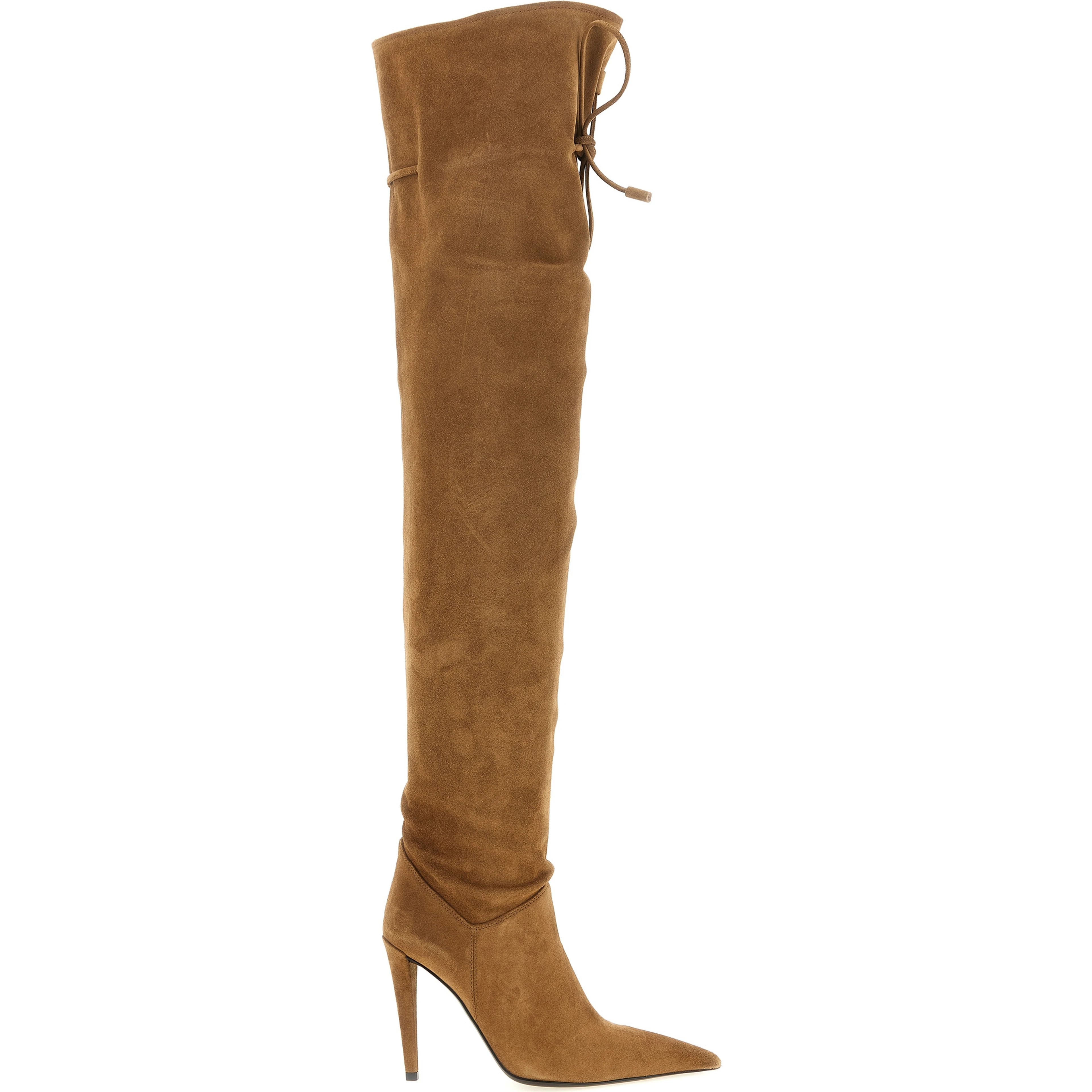 Brown Calfskin Over The Knee