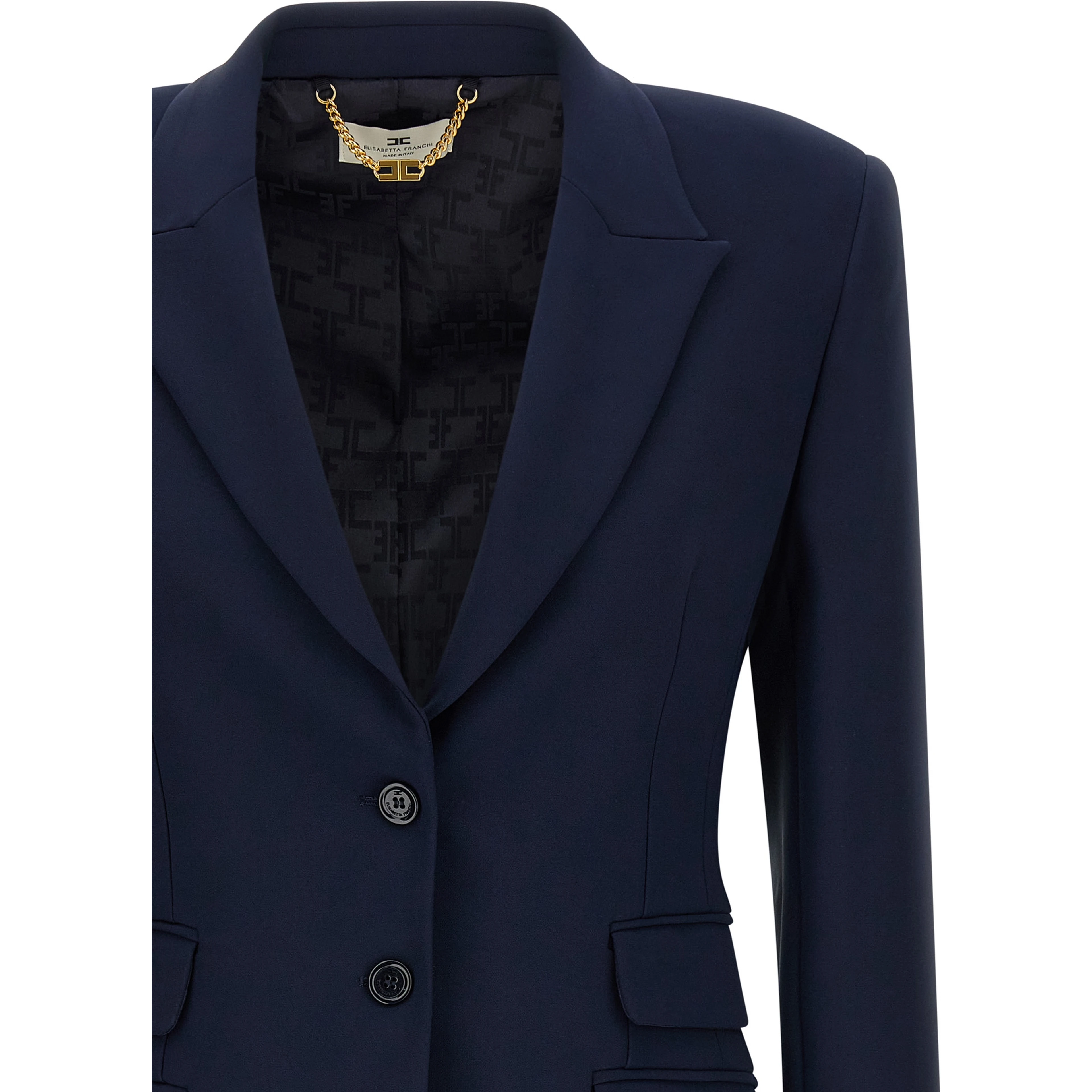 Blue Polyester Blazer