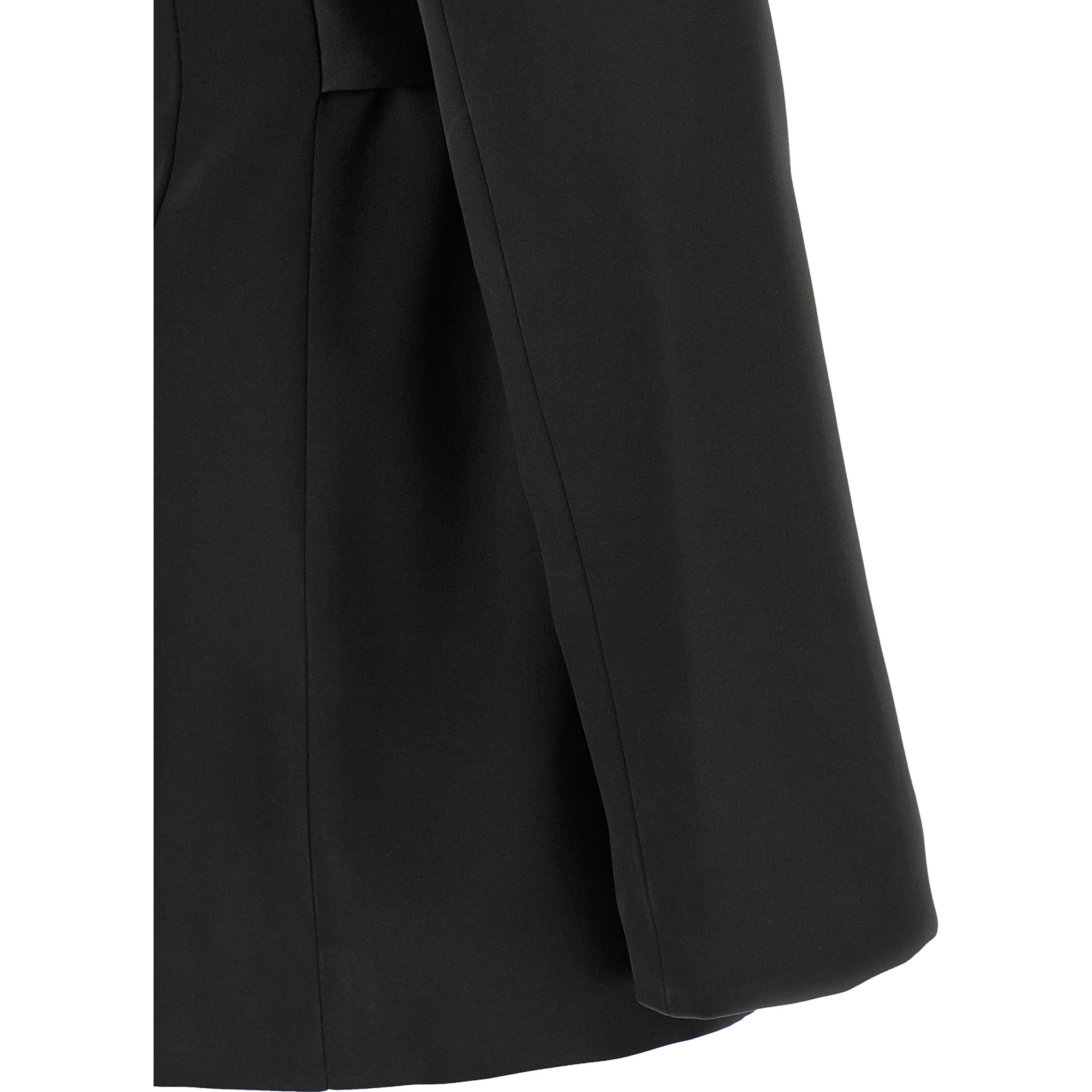 Black Polyester Blazer
