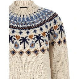 Multicolor Virgin Wool Cardigan
