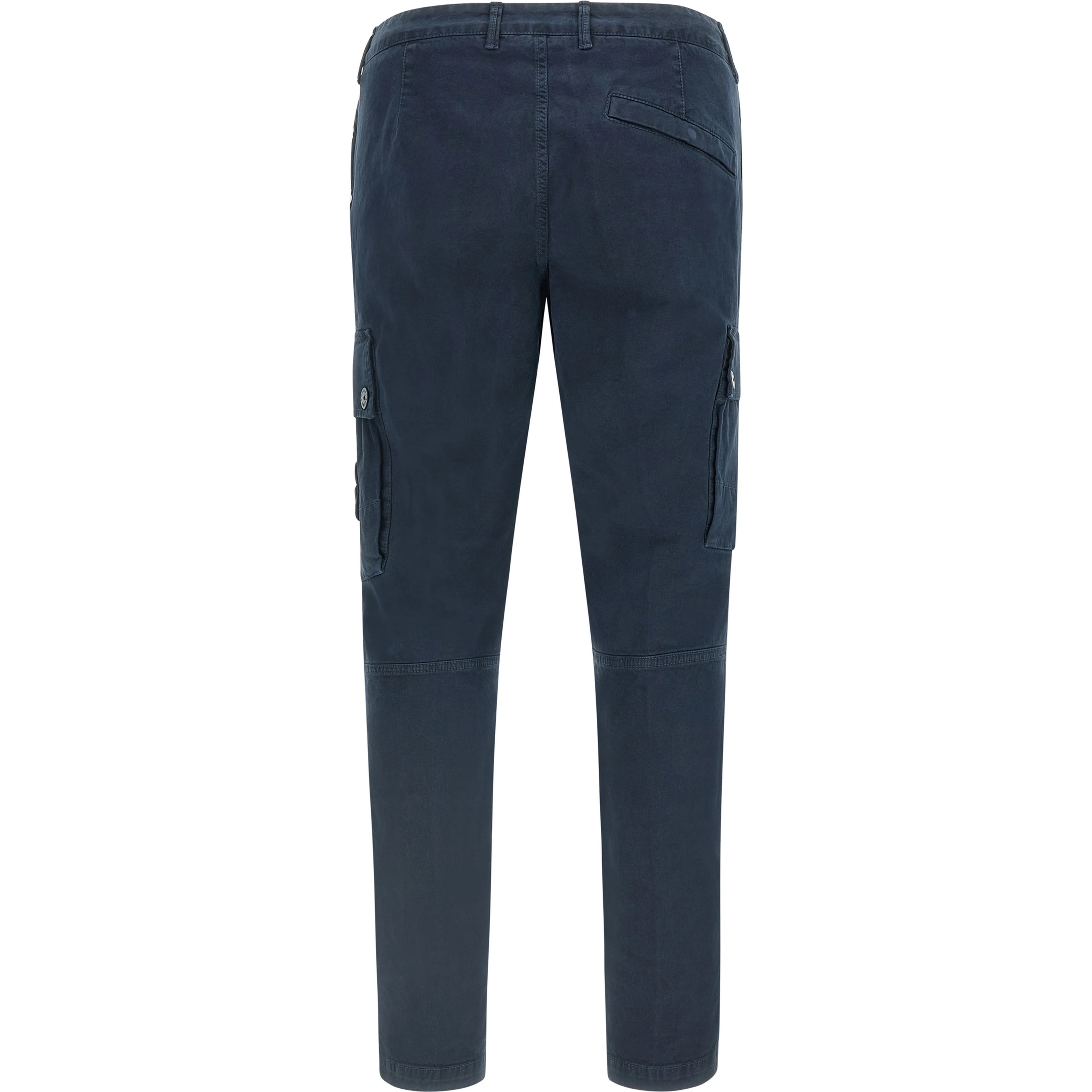 Blue Cotton Cargo Pants