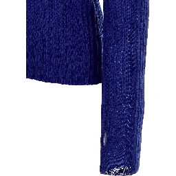 Blue Wool Cardigan