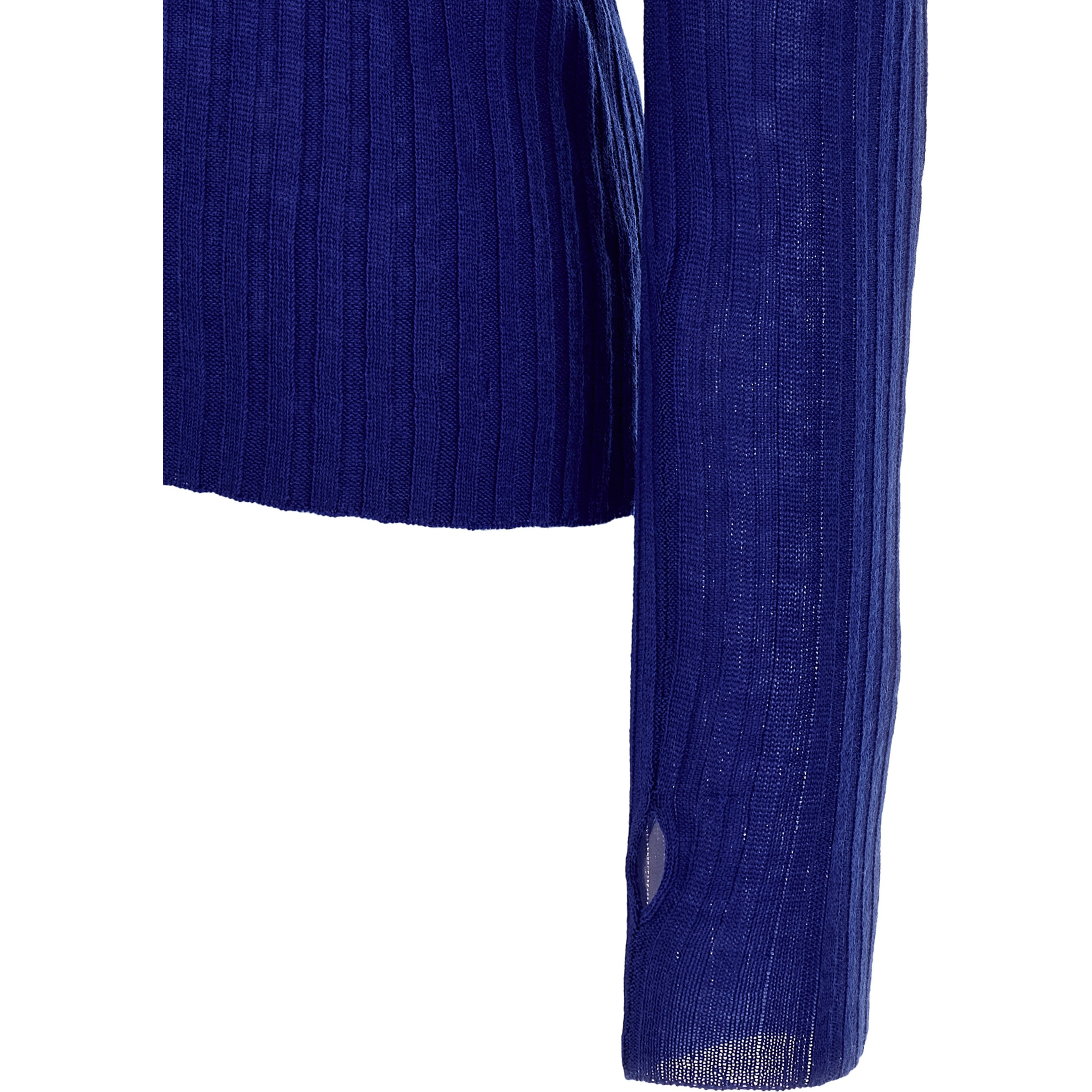 Blue Wool Cardigan