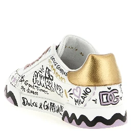 Multicolor Calfskin Low Top Sneakers