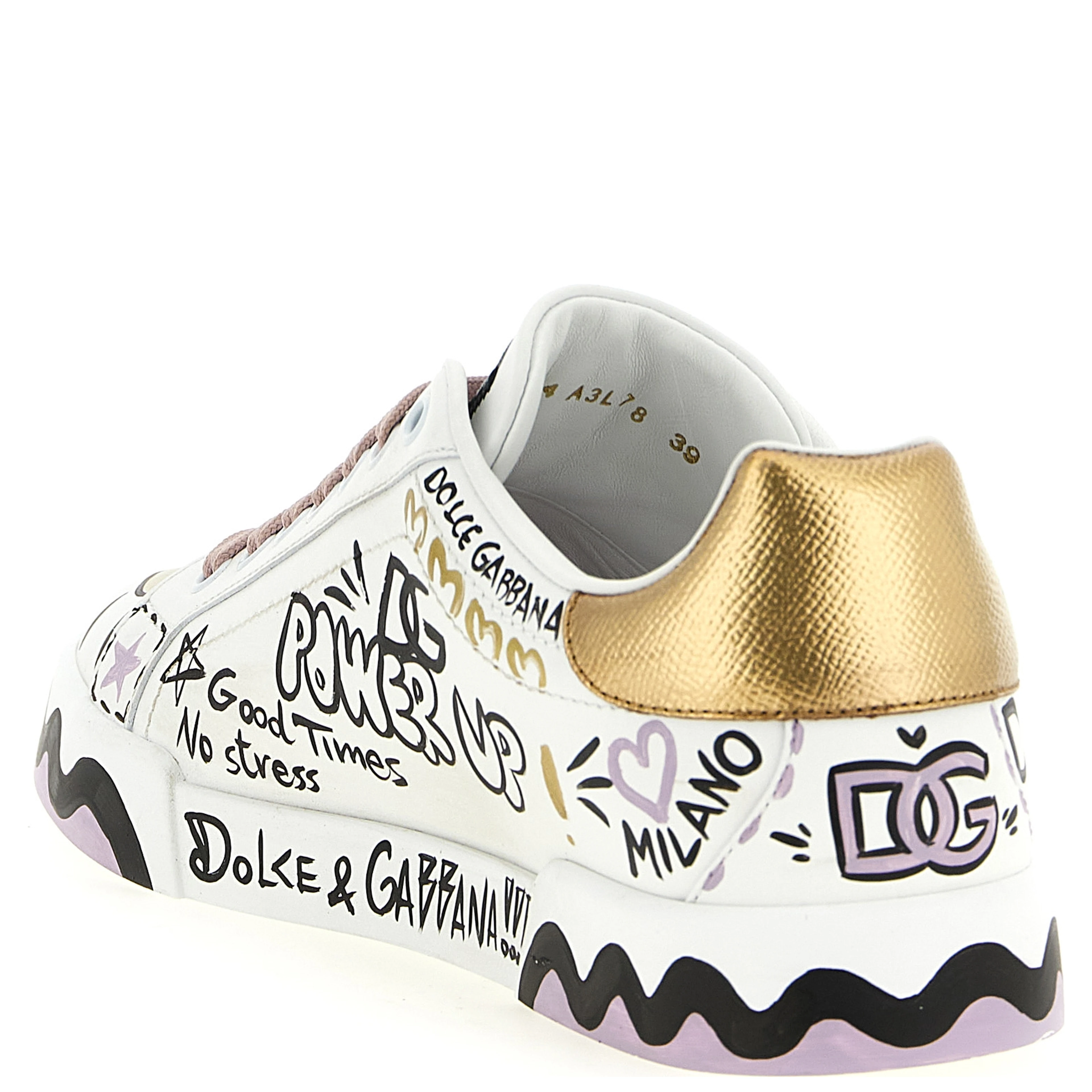 Multicolor Calfskin Low Top Sneakers
