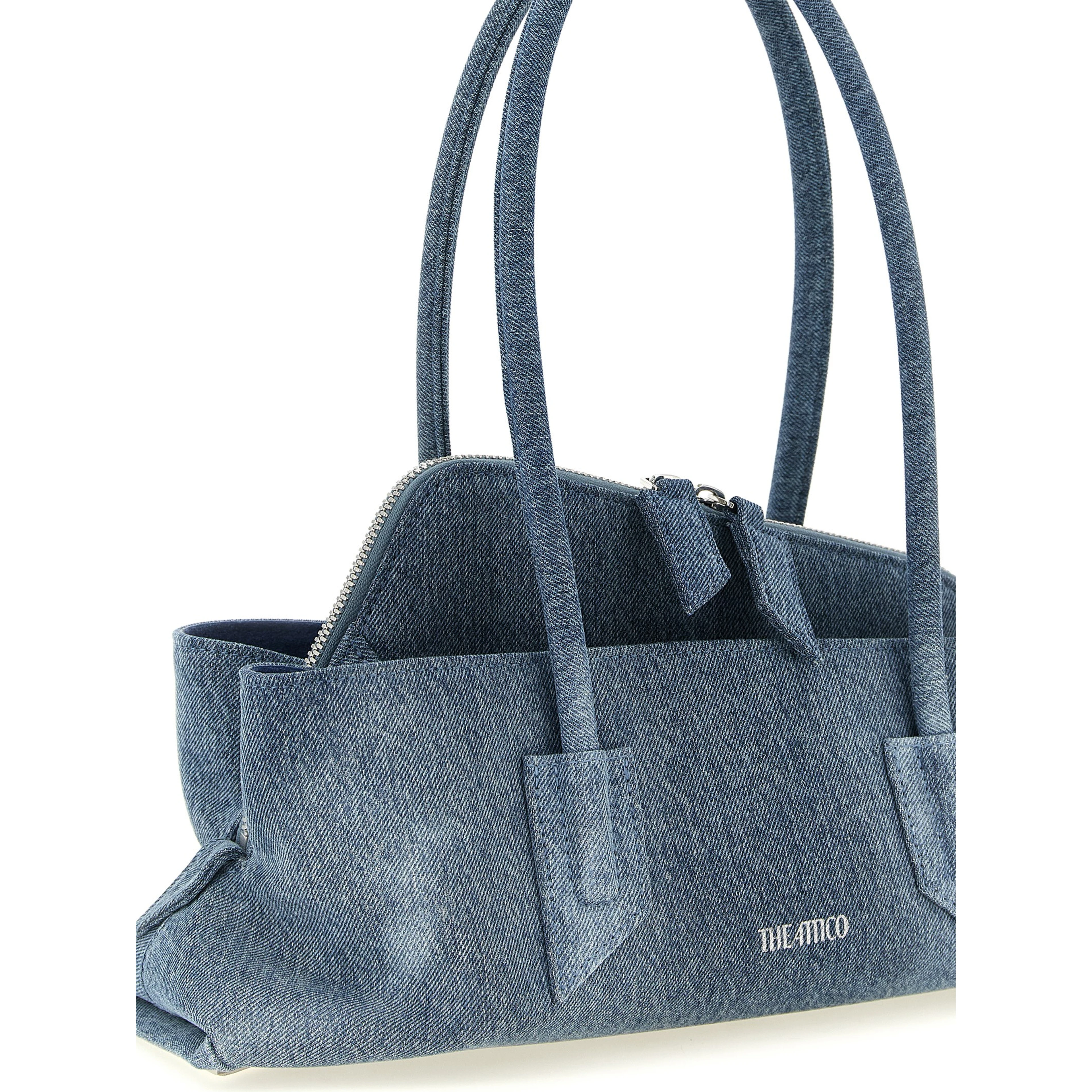 Blue Cotton Shoulder Bag