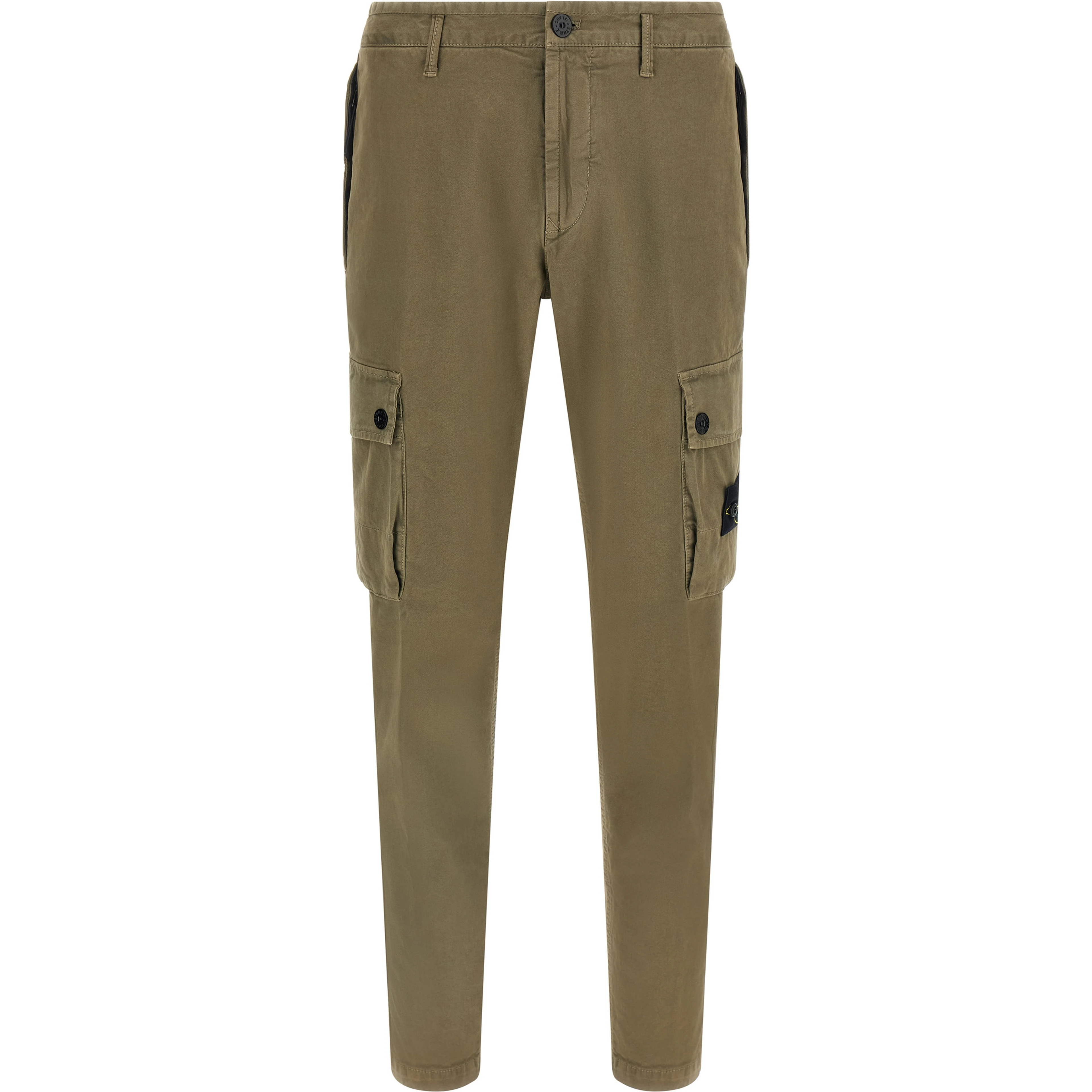 Bicolor Cotton Cargo Pants