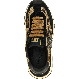 Multicolor Cotton Low Top Sneakers