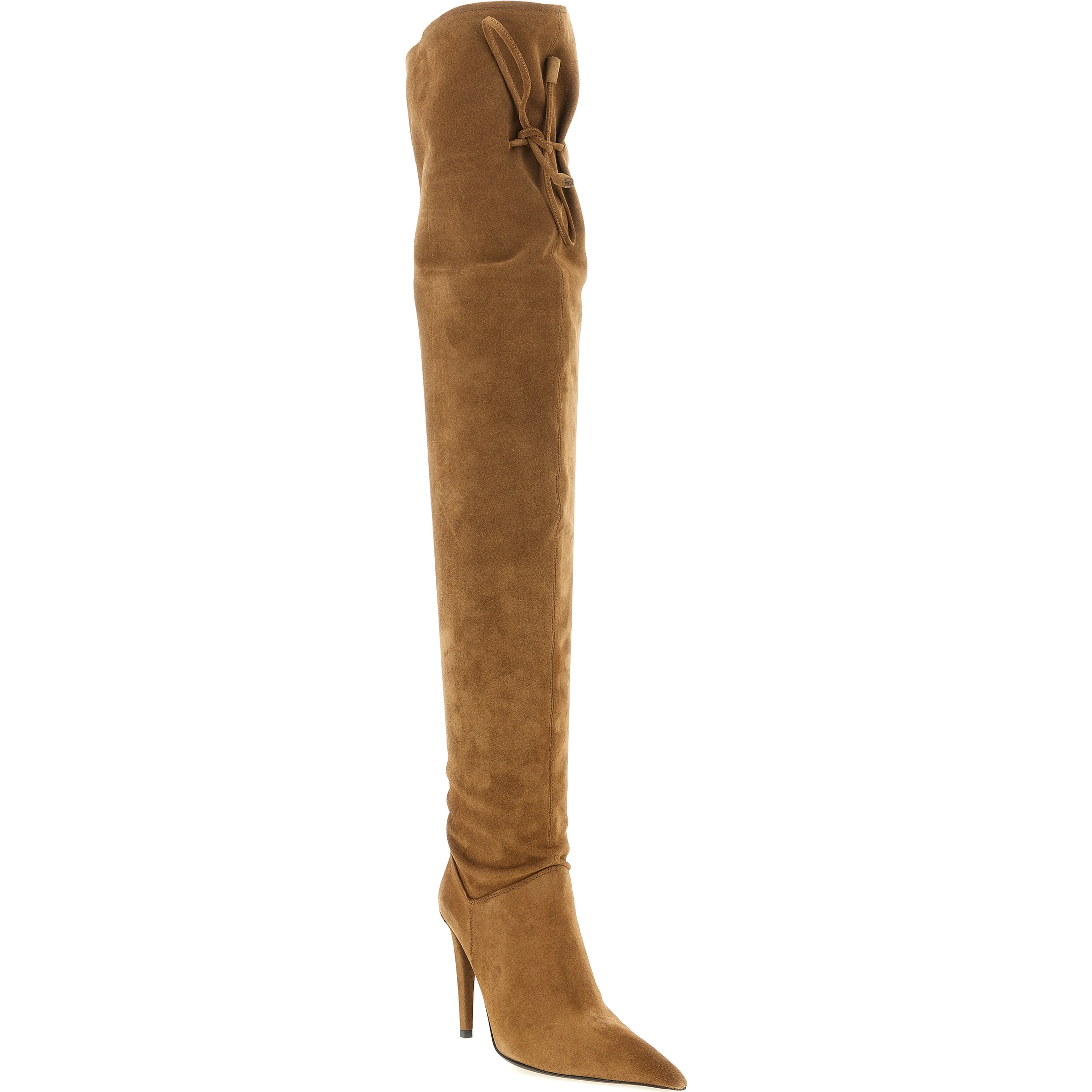 Brown Calfskin Over The Knee