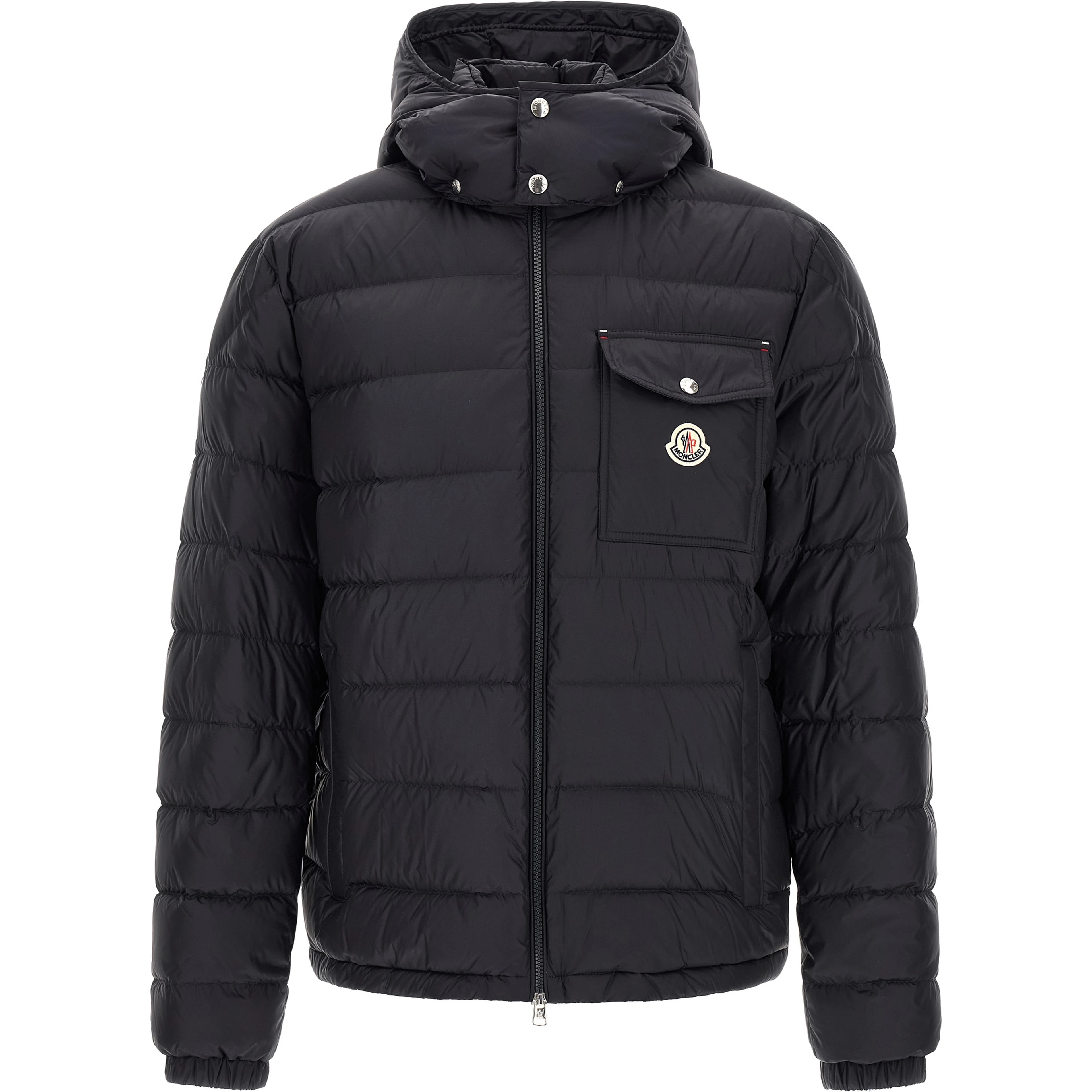 Blue Polyamide Full-Length Jacket