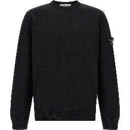 Black Cotton Sweatshirt