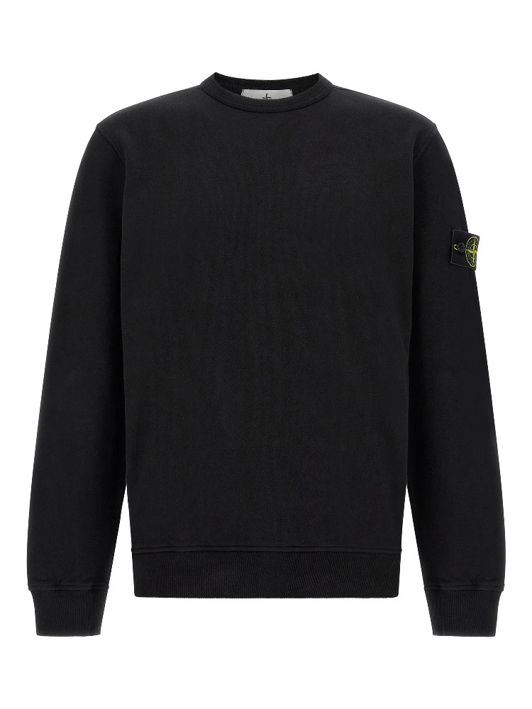 Black Cotton Sweatshirt