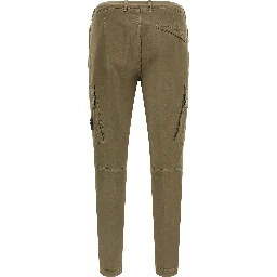 Bicolor Cotton Cargo Pants
