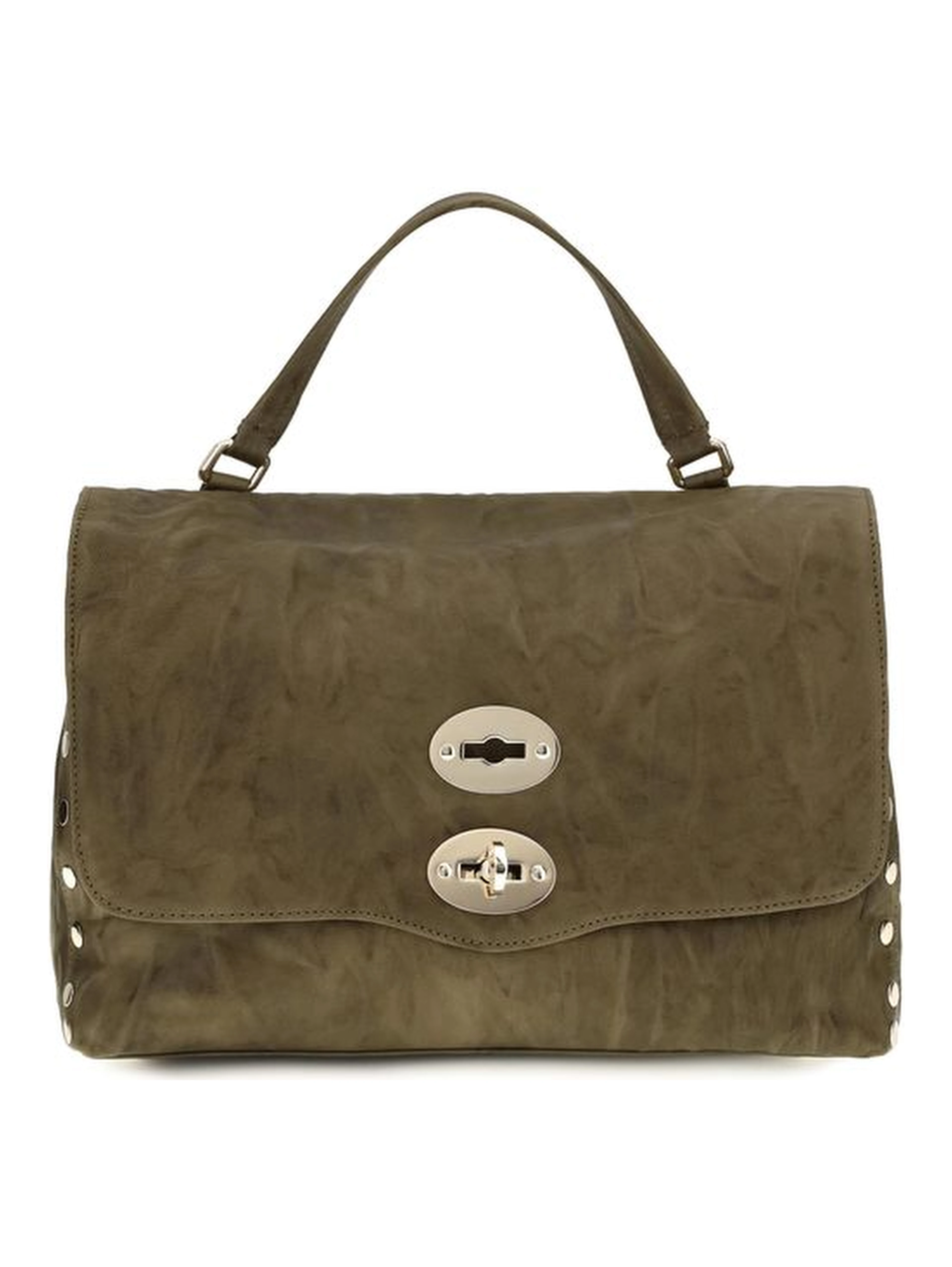 Brown Suede Leather Shoulder Bag