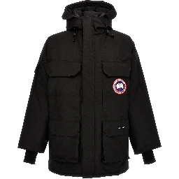 Black Polyester Parka