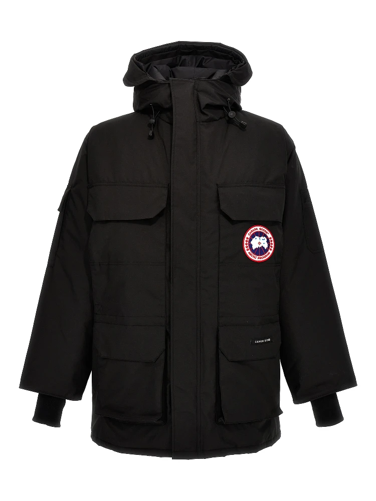 Black Polyester Parka