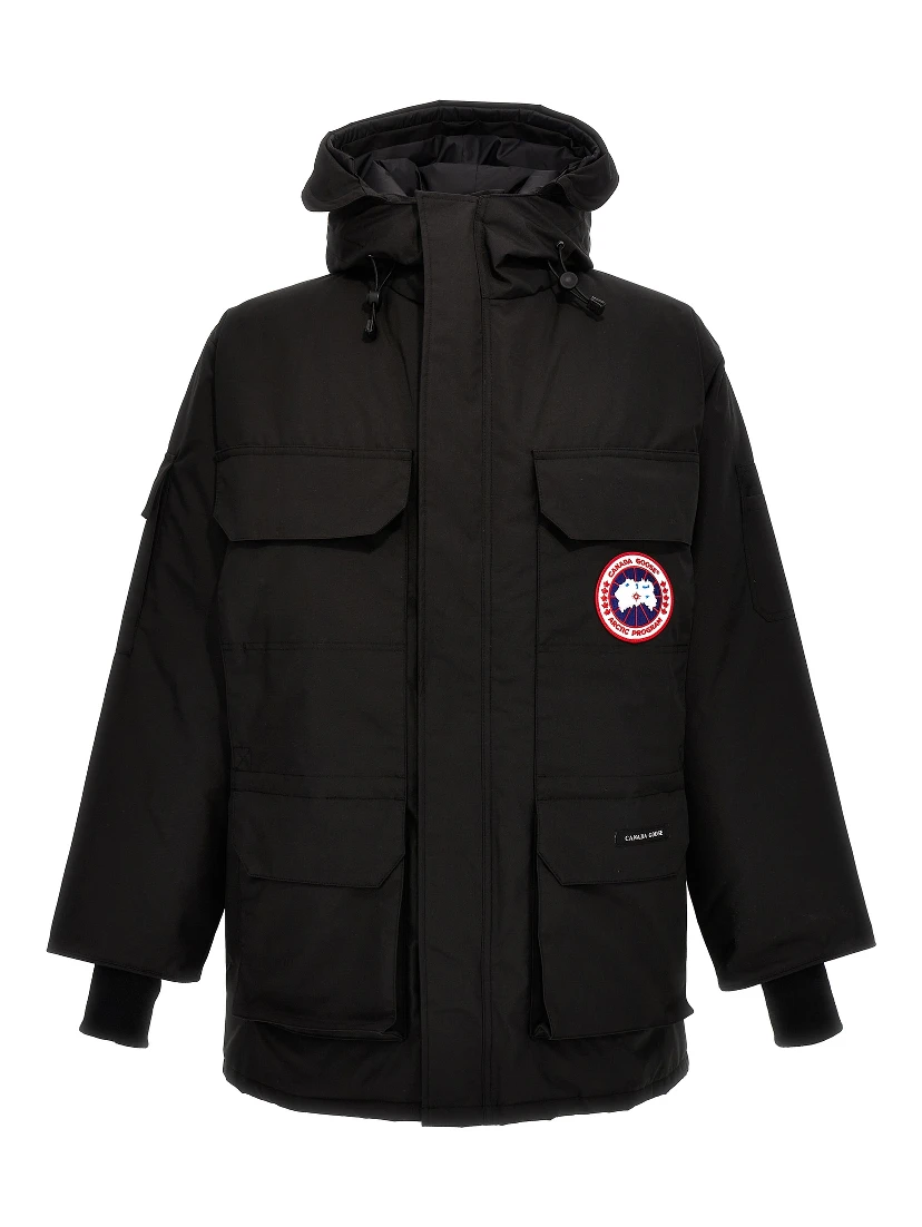 Black Polyester Parka