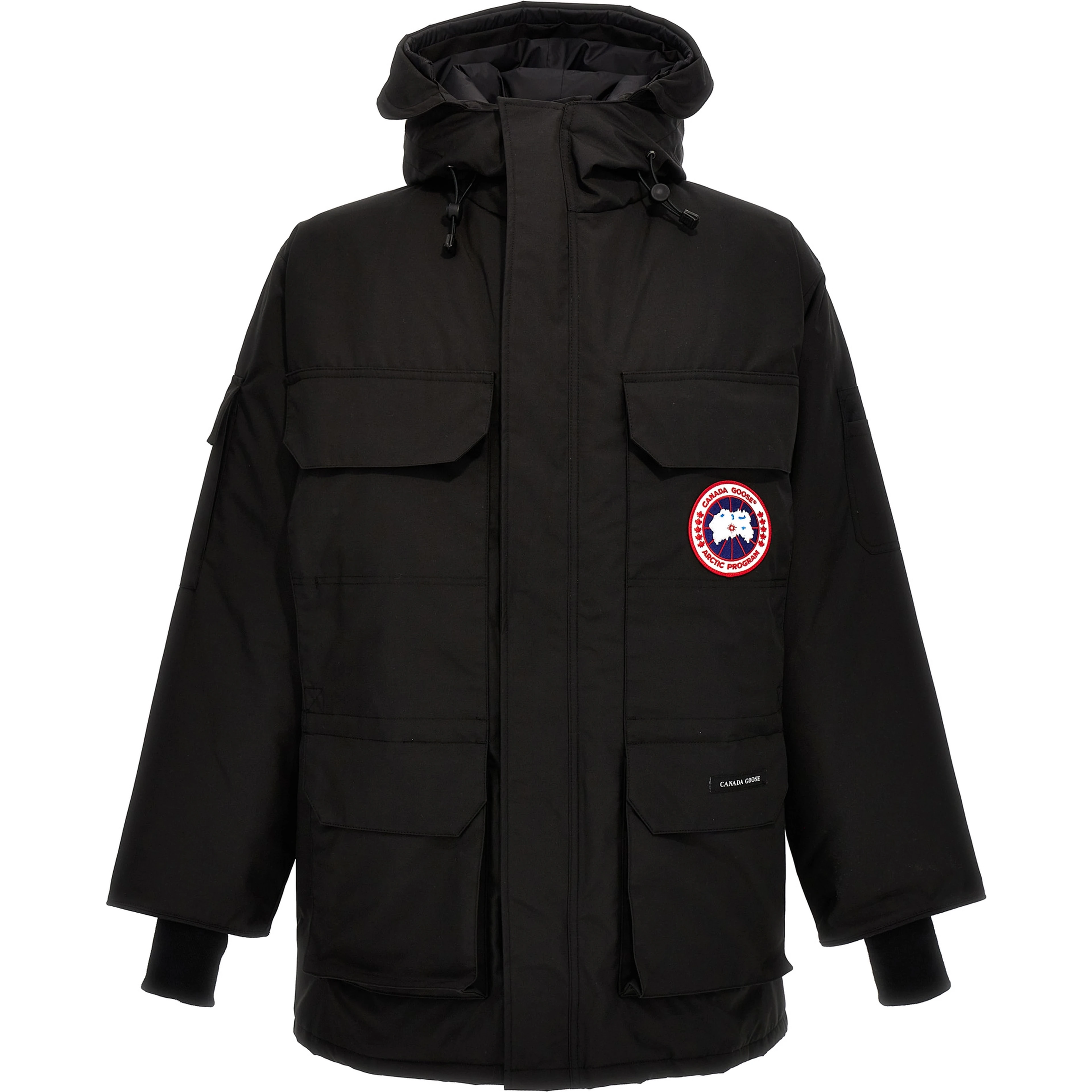Black Polyester Parka