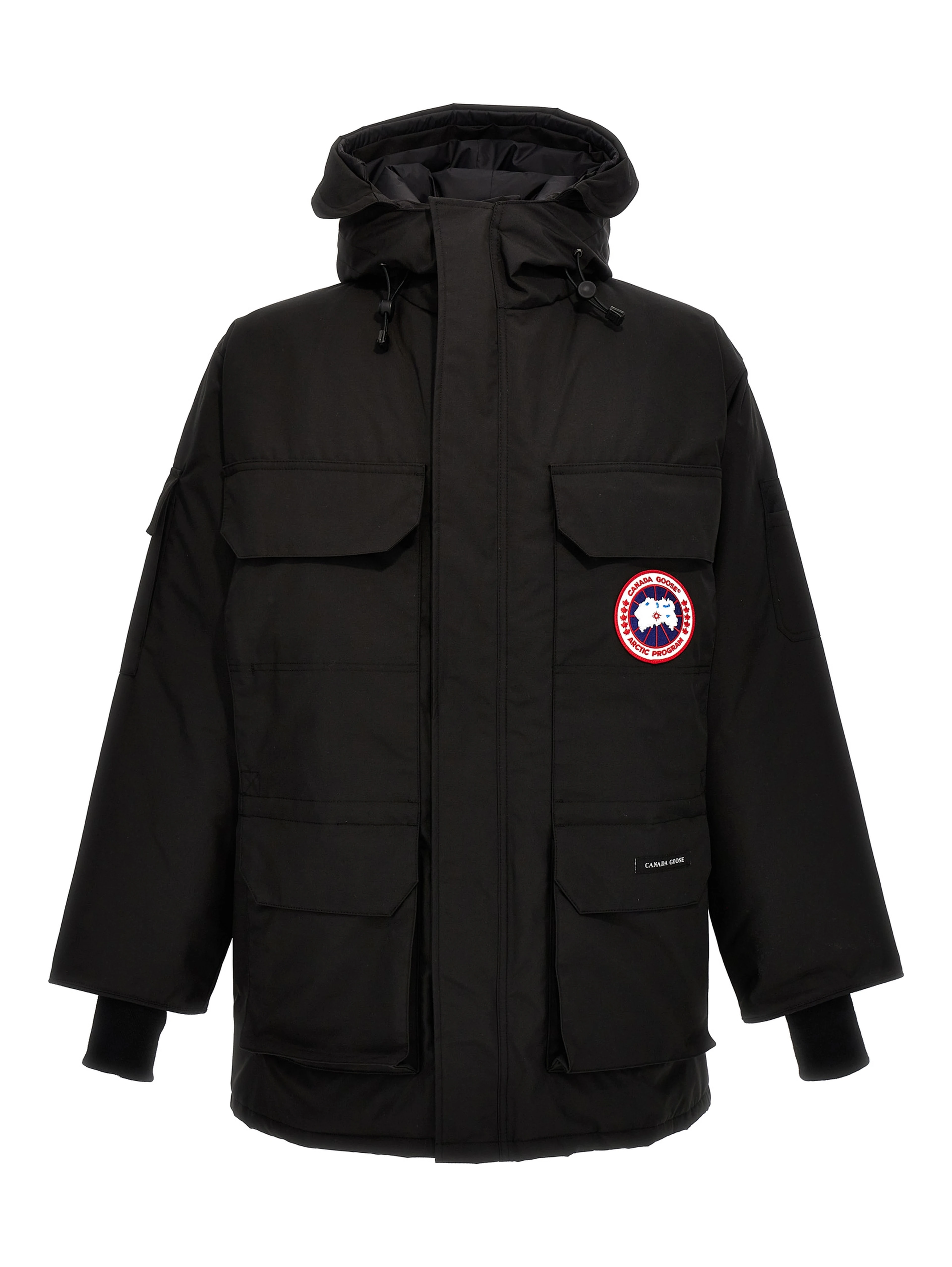 Black Polyester Parka