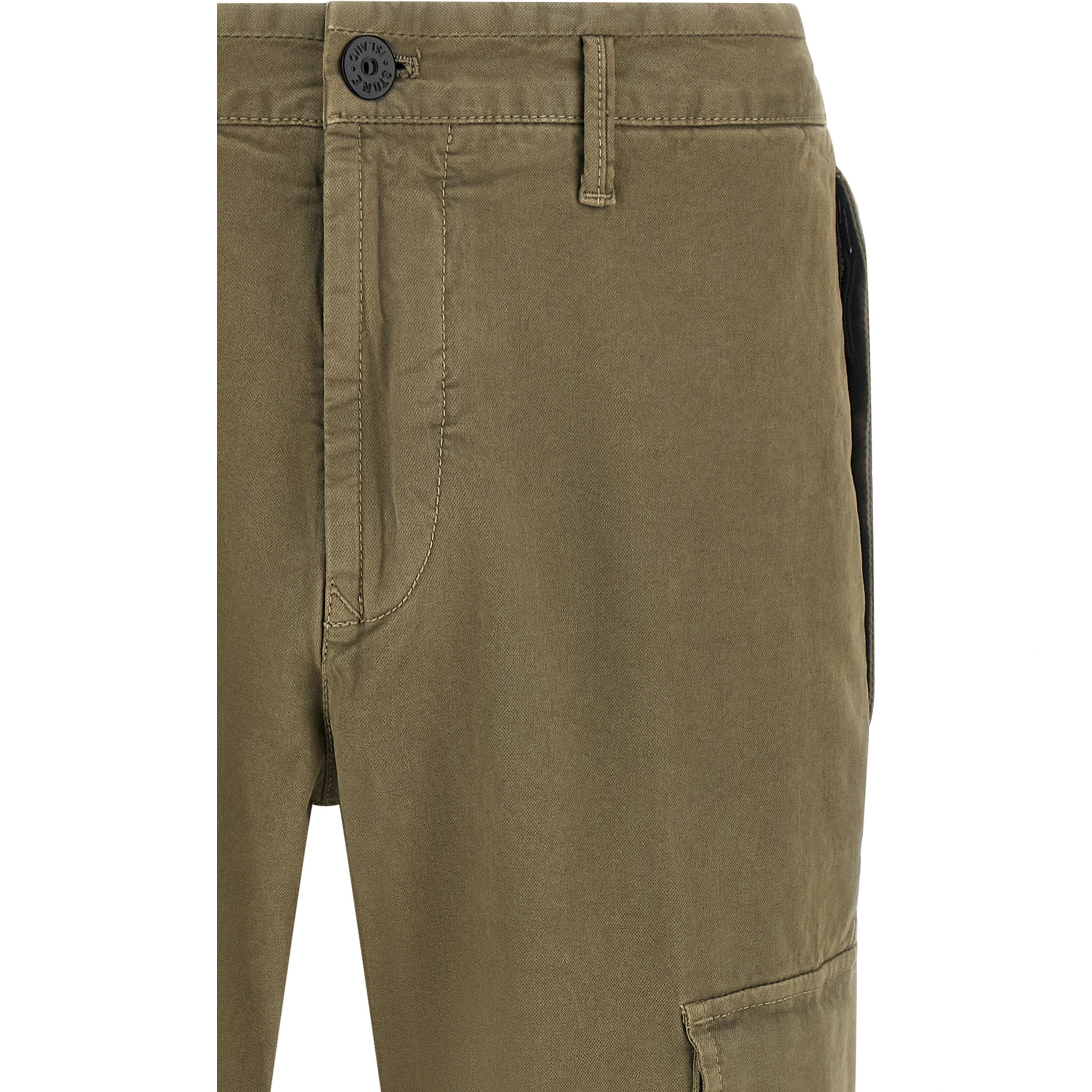 Bicolor Cotton Cargo Pants