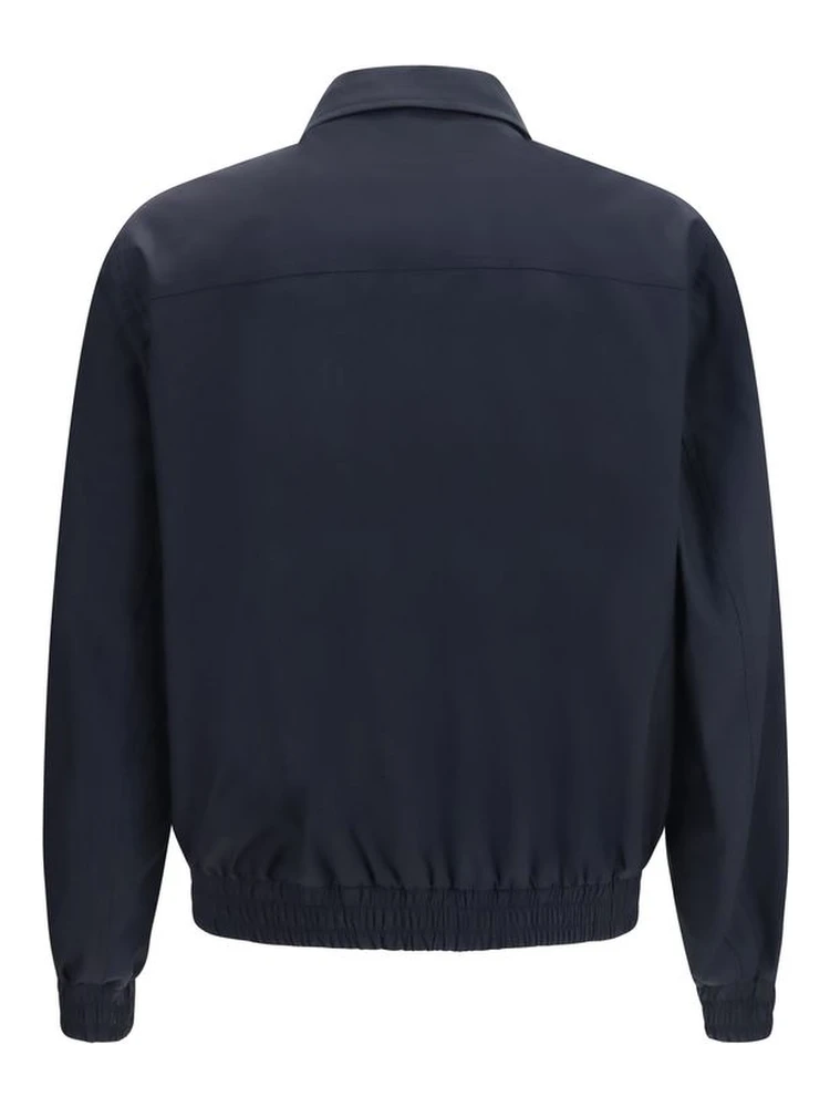 Blue Silk Biker Jacket alternative