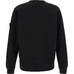 Black Cotton Sweatshirt