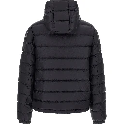 Blue Polyamide Full-Length Jacket