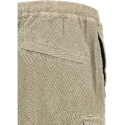 Beige Cotton Cargo Pants
