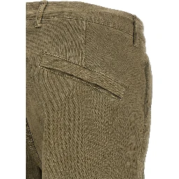 Bicolor Cotton Cargo Pants