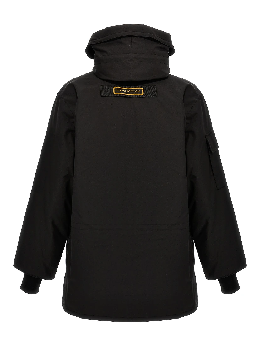 Black Polyester Parka
