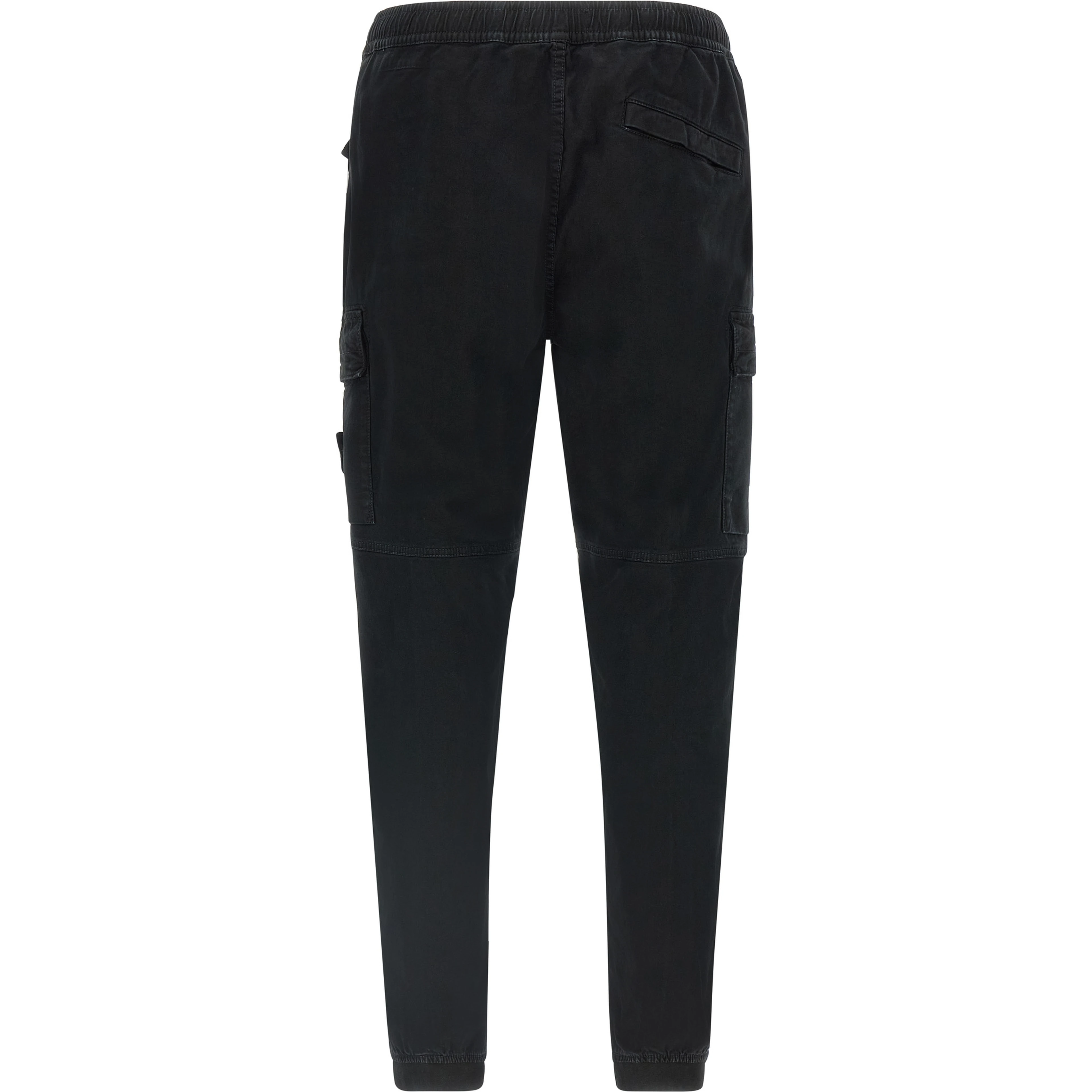 Black Cotton Cargo Pants
