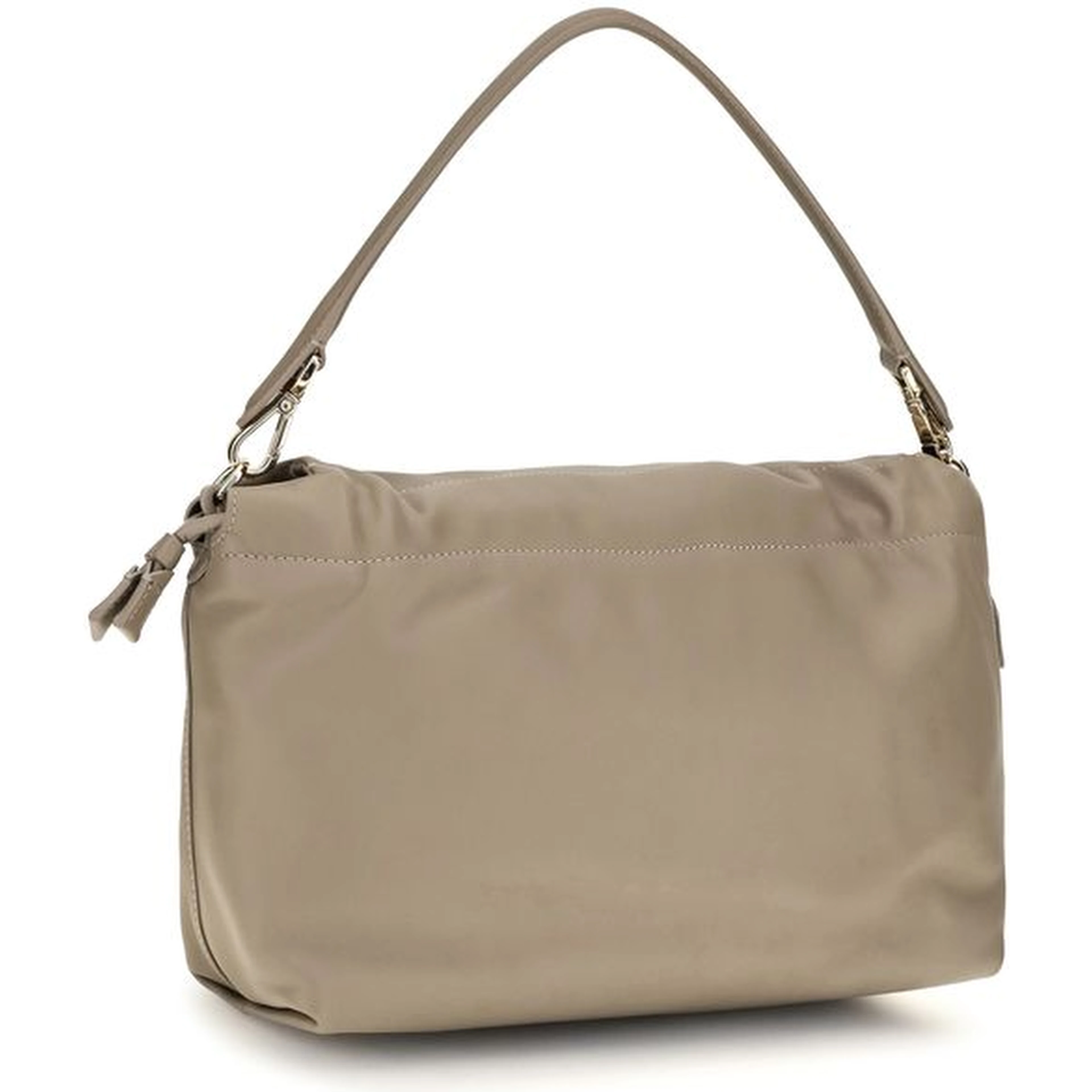 Beige Calf Leather Bos Taurus Shoulder Bag