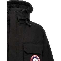 Black Polyester Parka