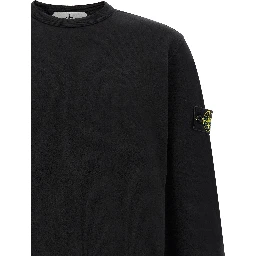 Black Cotton Sweatshirt