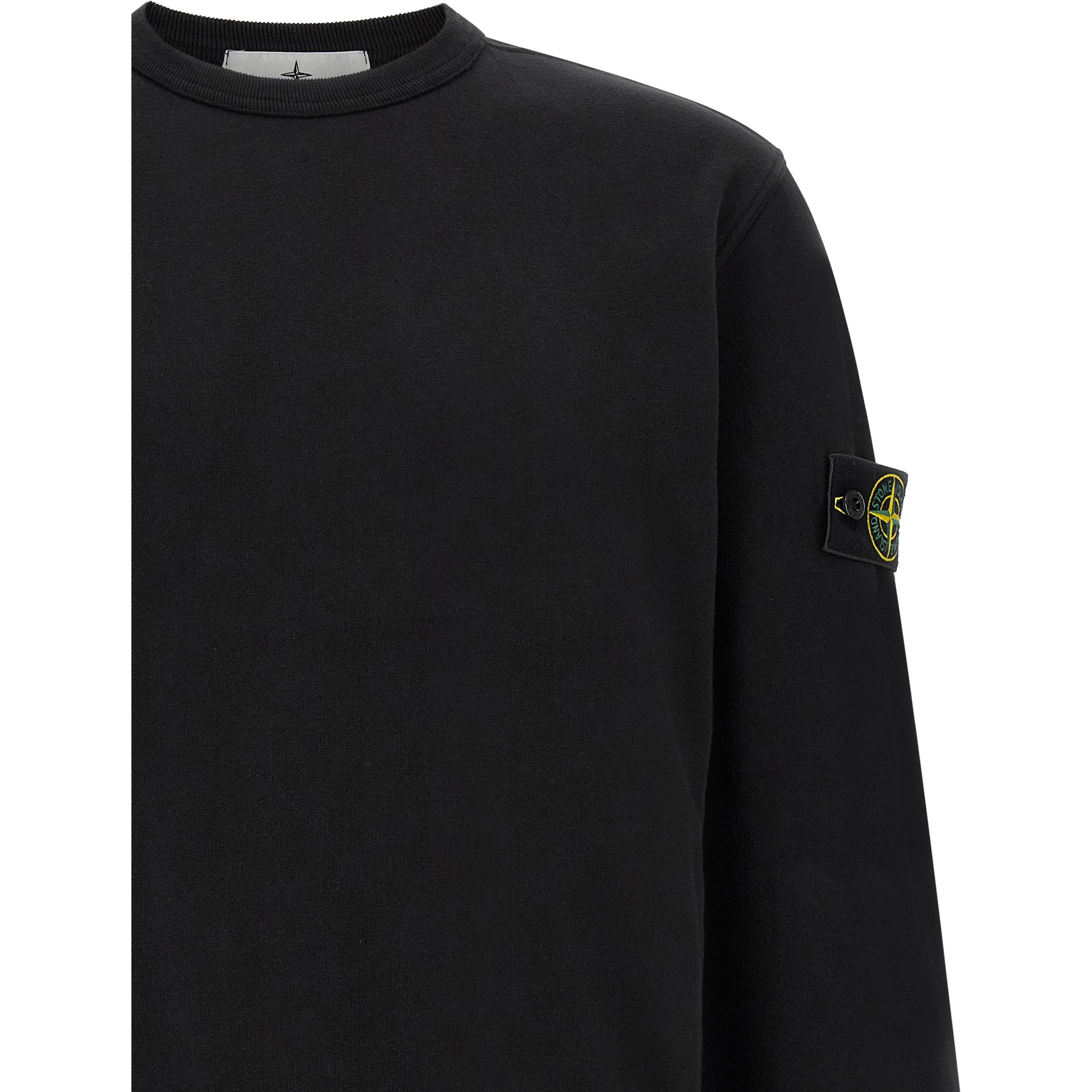 Black Cotton Sweatshirt