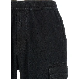 Black Cotton Cargo Pants