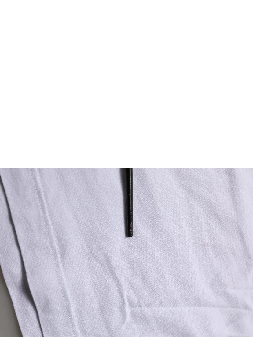 White Cotton Gold DG Logo Crew Neck T-shirt