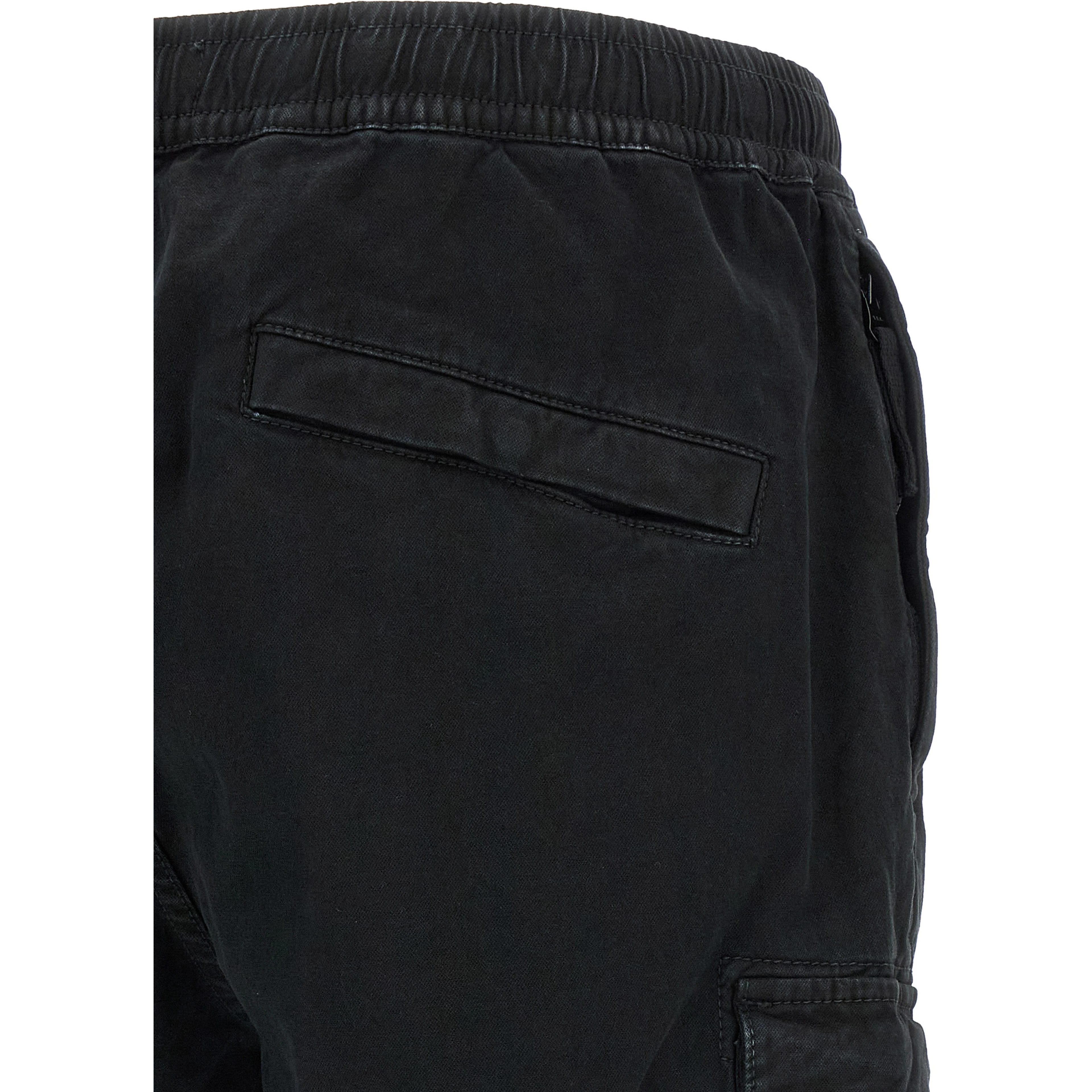 Black Cotton Cargo Pants