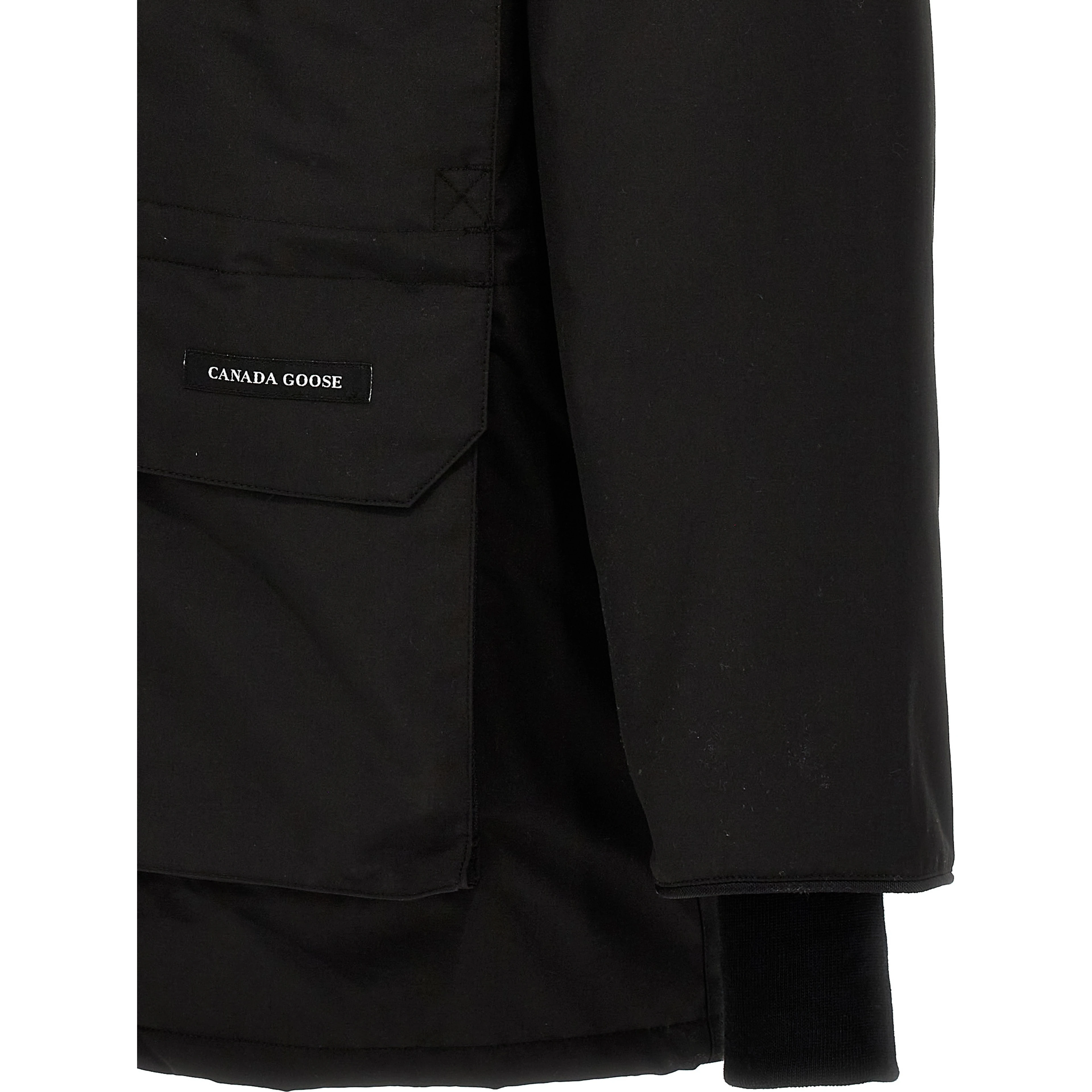 Black Polyester Parka