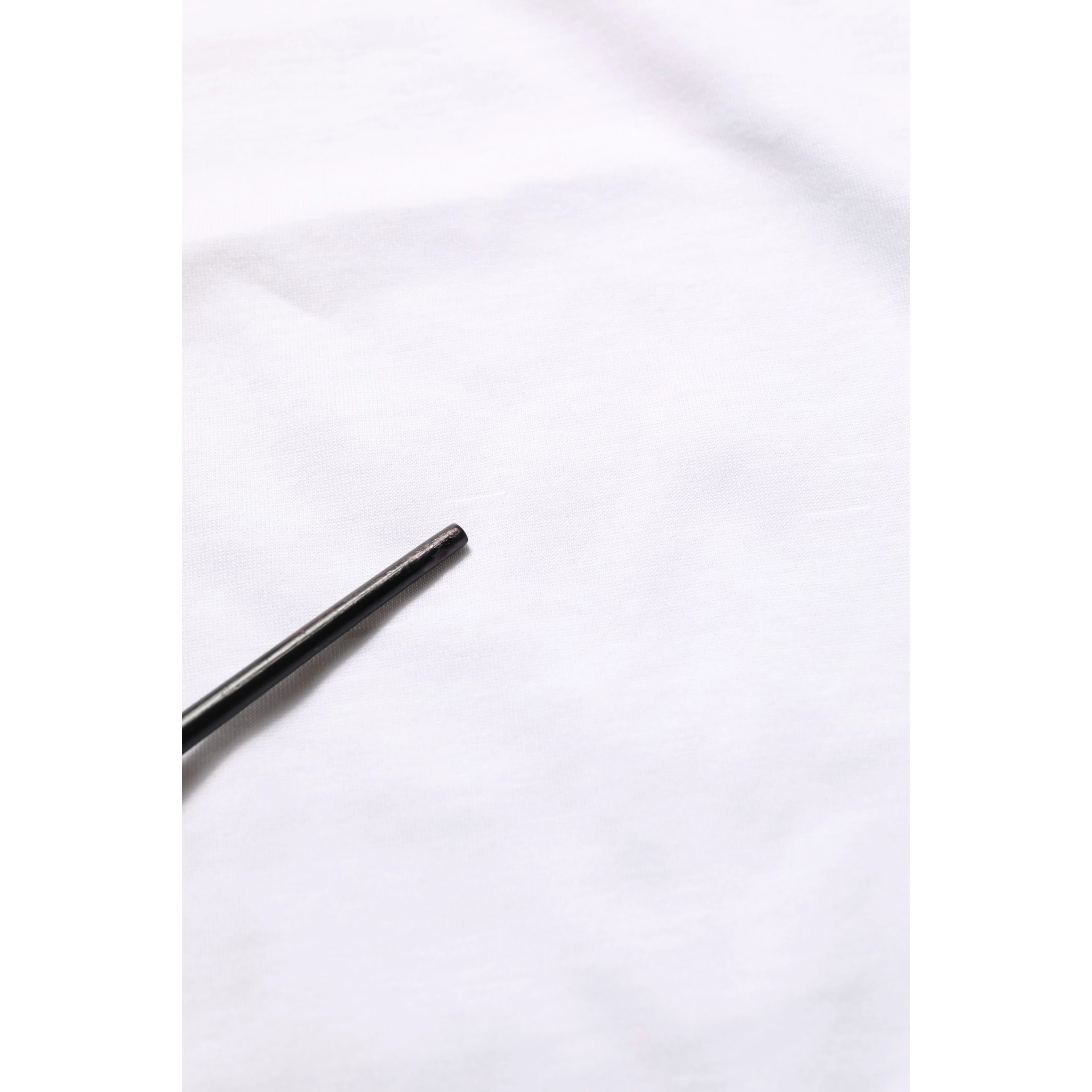 White Cotton Crew Neck Short Sleeves T-shirt