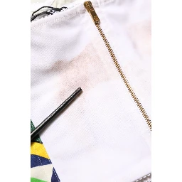 Multicolor Silk Carretto Print Cropped Tank Top
