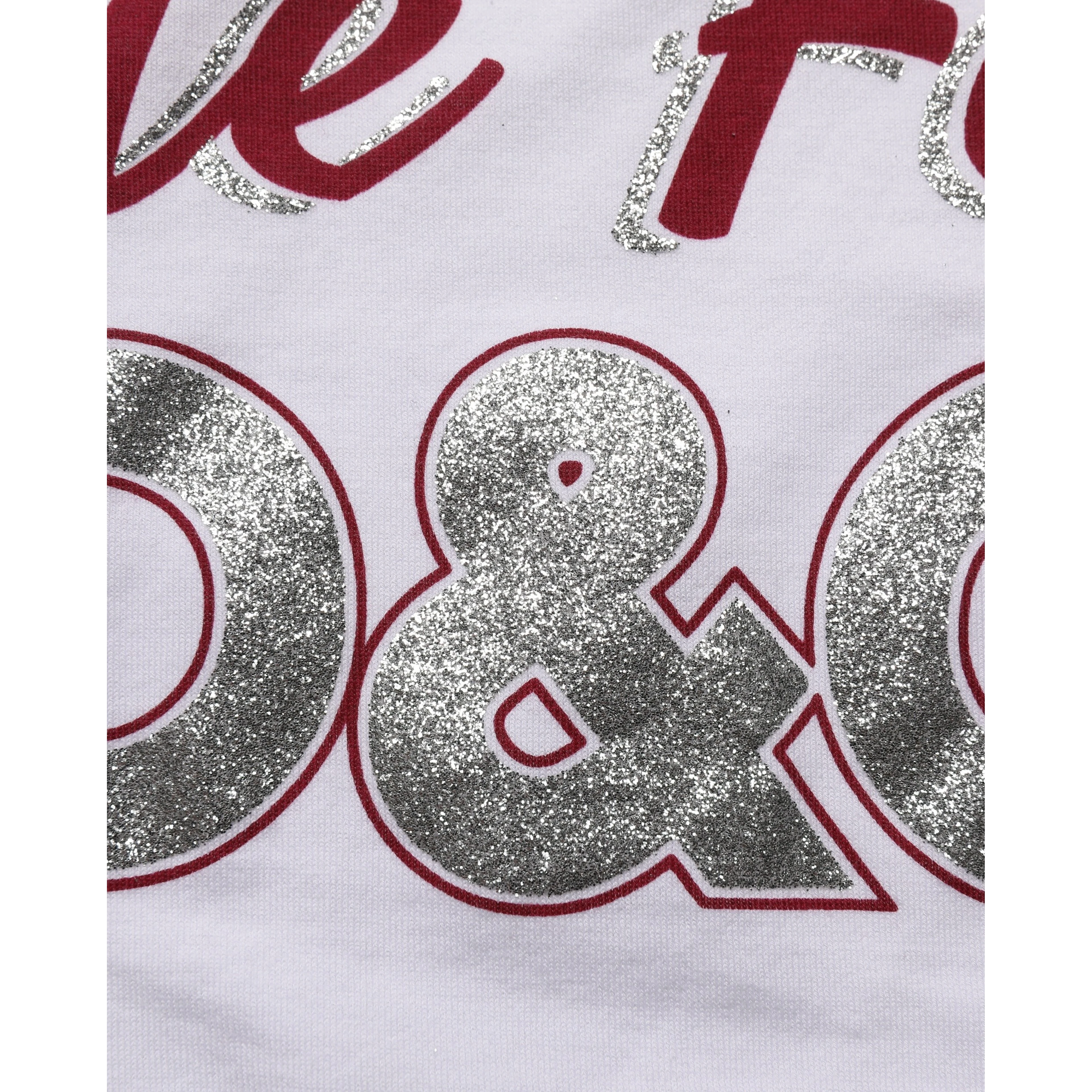 White Graphic Print Cotton Crew Neck T-shirt
