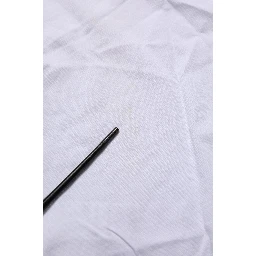 White Logo Patch Cotton Crew Neck T-shirt