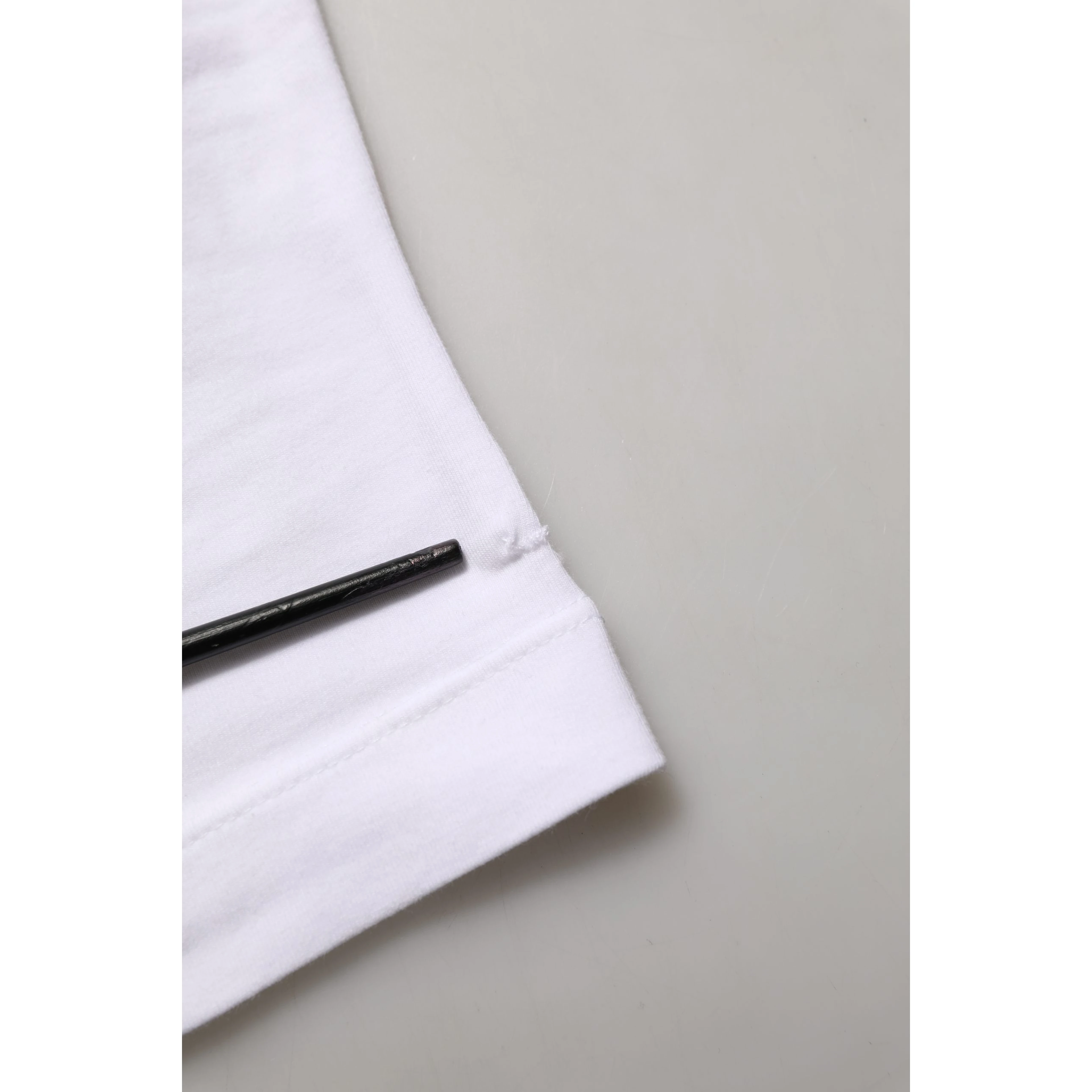 White Floral Logo Print Crew Neck T-shirt