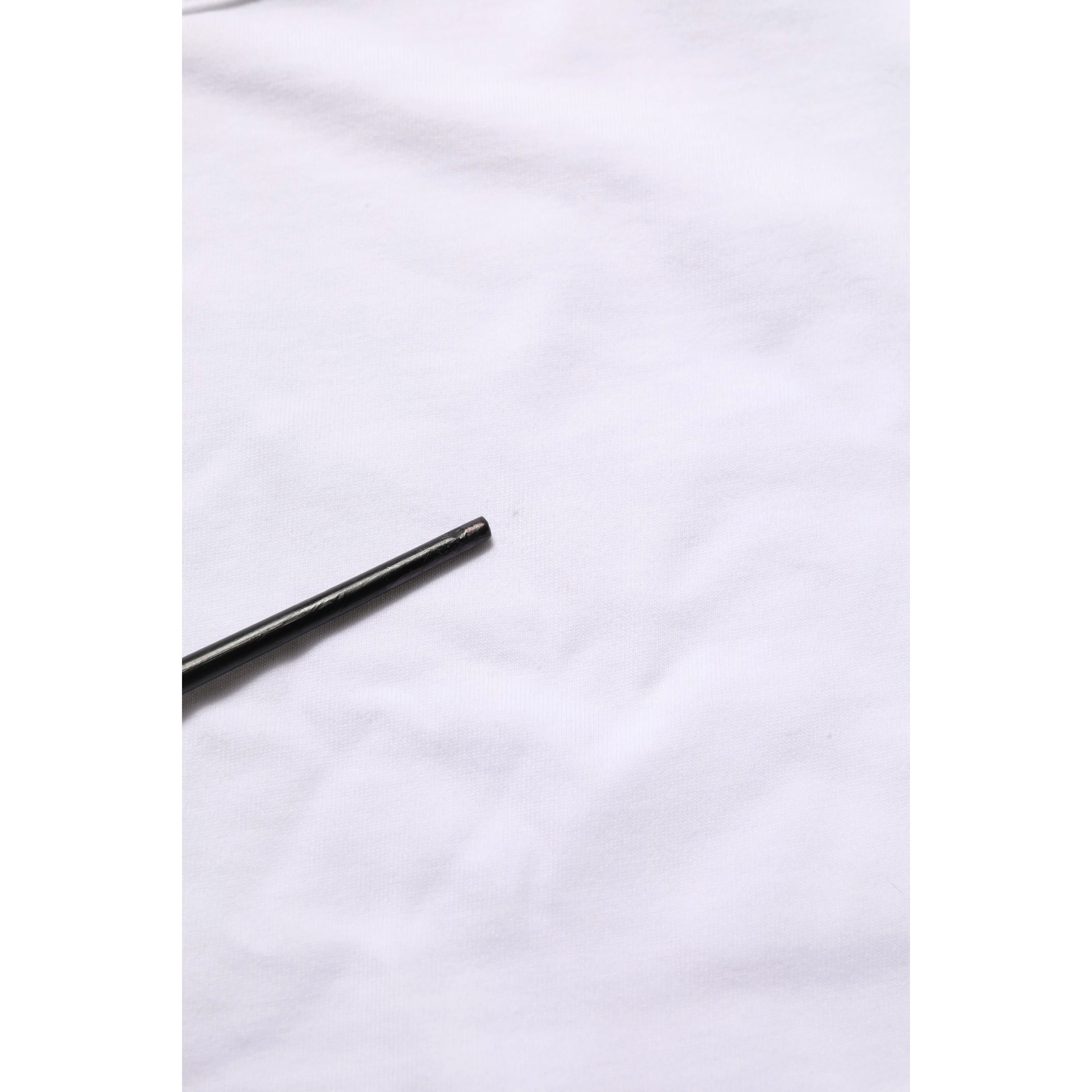 White Cotton Crew Neck Short Sleeves T-shirt