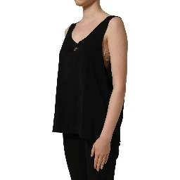 Black Gold DG Logo Cotton Sleeveless Tank Top