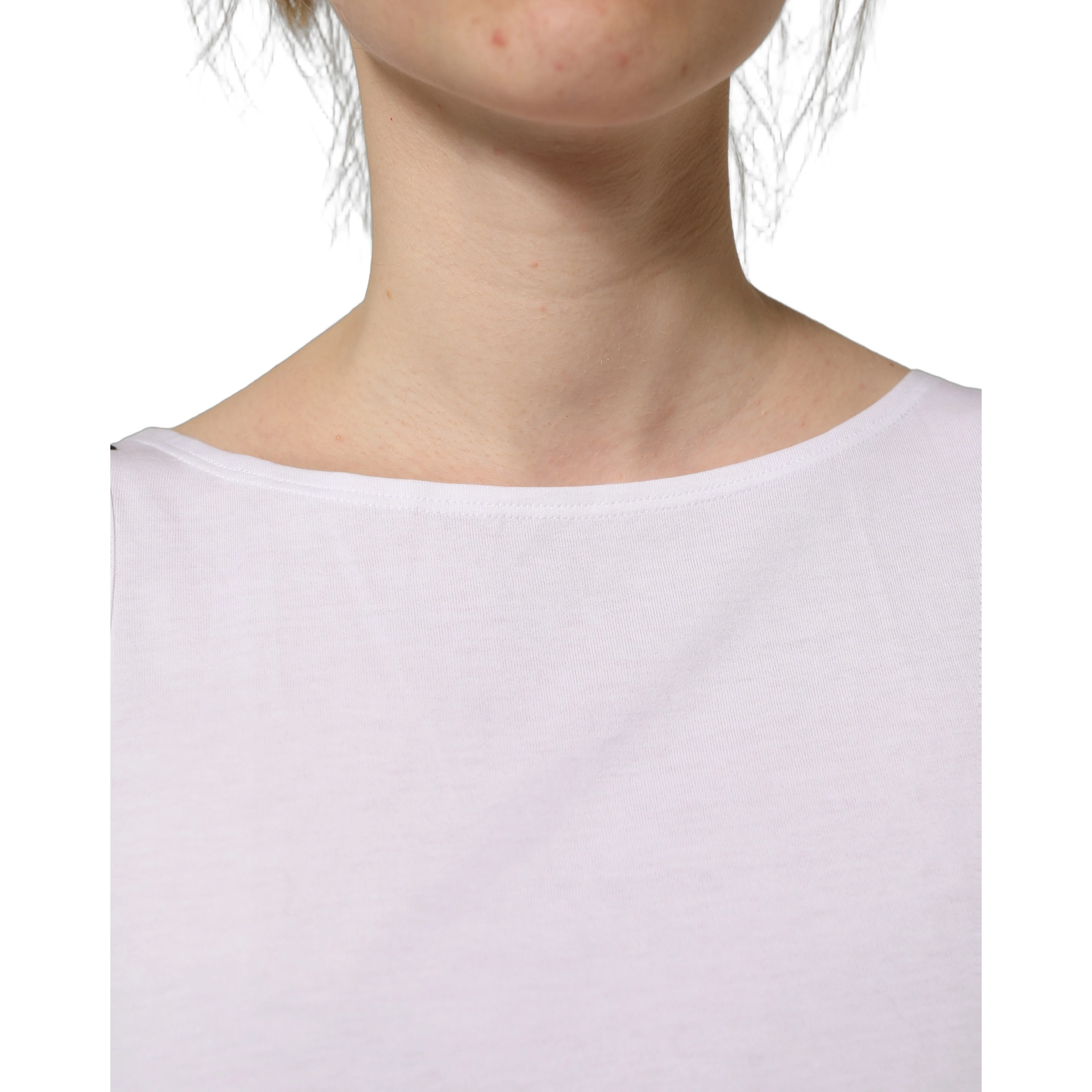 White Cotton Sleeveless Cropped Tank Top