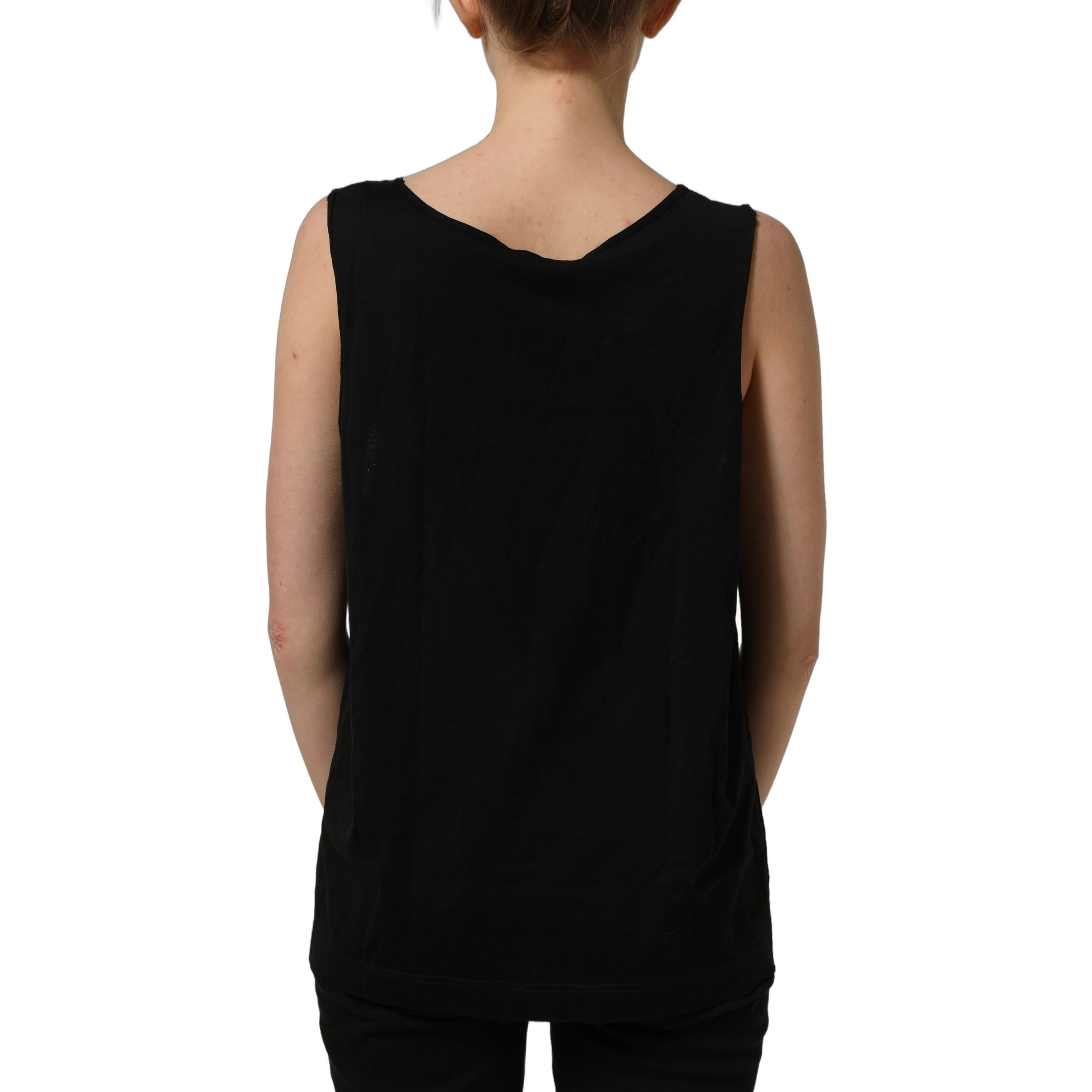 Black Gold DG Logo Cotton Sleeveless Tank Top